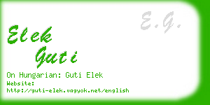 elek guti business card